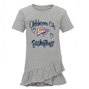 NBA Oklahoma City Thunder Ruffle T-Shirt Dress Size 12-18 Months